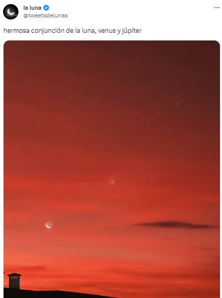 Conjunción de la Luna y Júpiter.