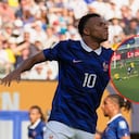 Mbappé le marcó a Suecia el 1-0 a favor de Francia.