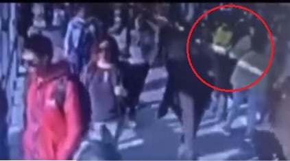 Auxiliar de Policía, herida tras persecución en TransMilenio.