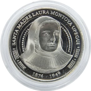 Moneda conmemorativa de la Santa Madre Laura Montoya Upegui