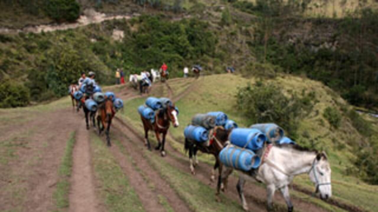 Por este camino,los lugareños transportan mercancía de contrabando en la frontera, desde la provincia de El Carchi hasta Ipiales.
