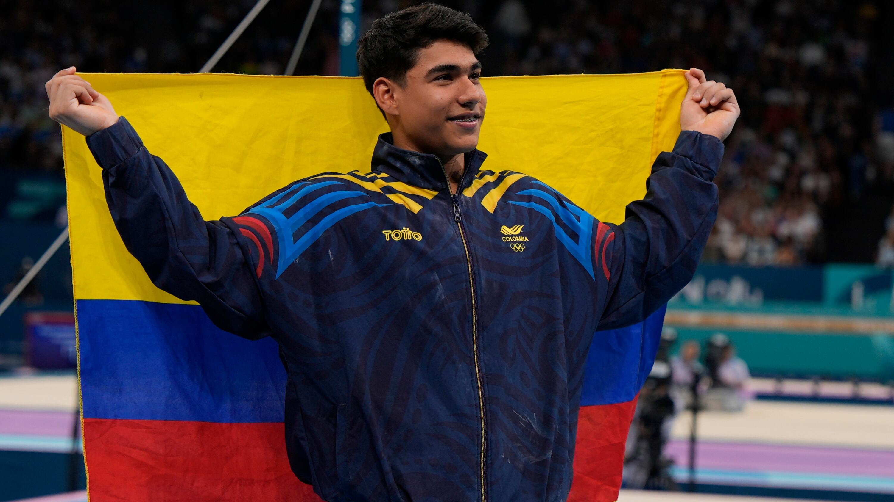 El medallista Ángel Barajas.