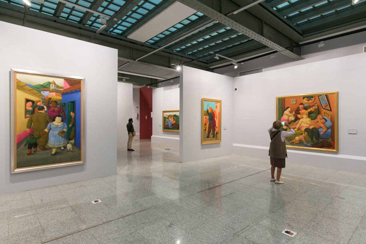Foto de la exposición "Botero. 60 años de pintura". Crédito: Lukasz Michalak