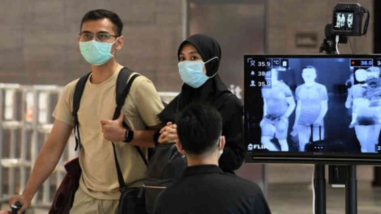 Los controles para la detección de covid-19 en Singapur comienzan desde el Aeropuerto Internacional Changi.