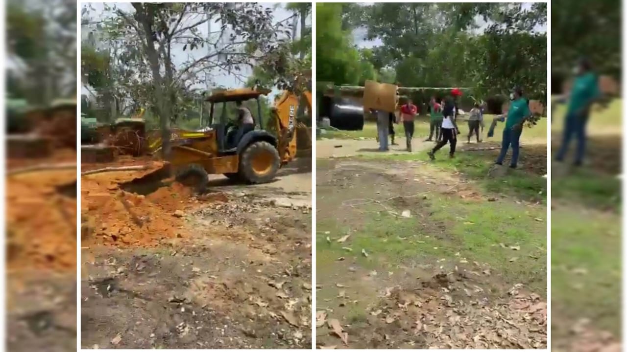 La comunidad aprovechó el retiro para realizar saqueos.