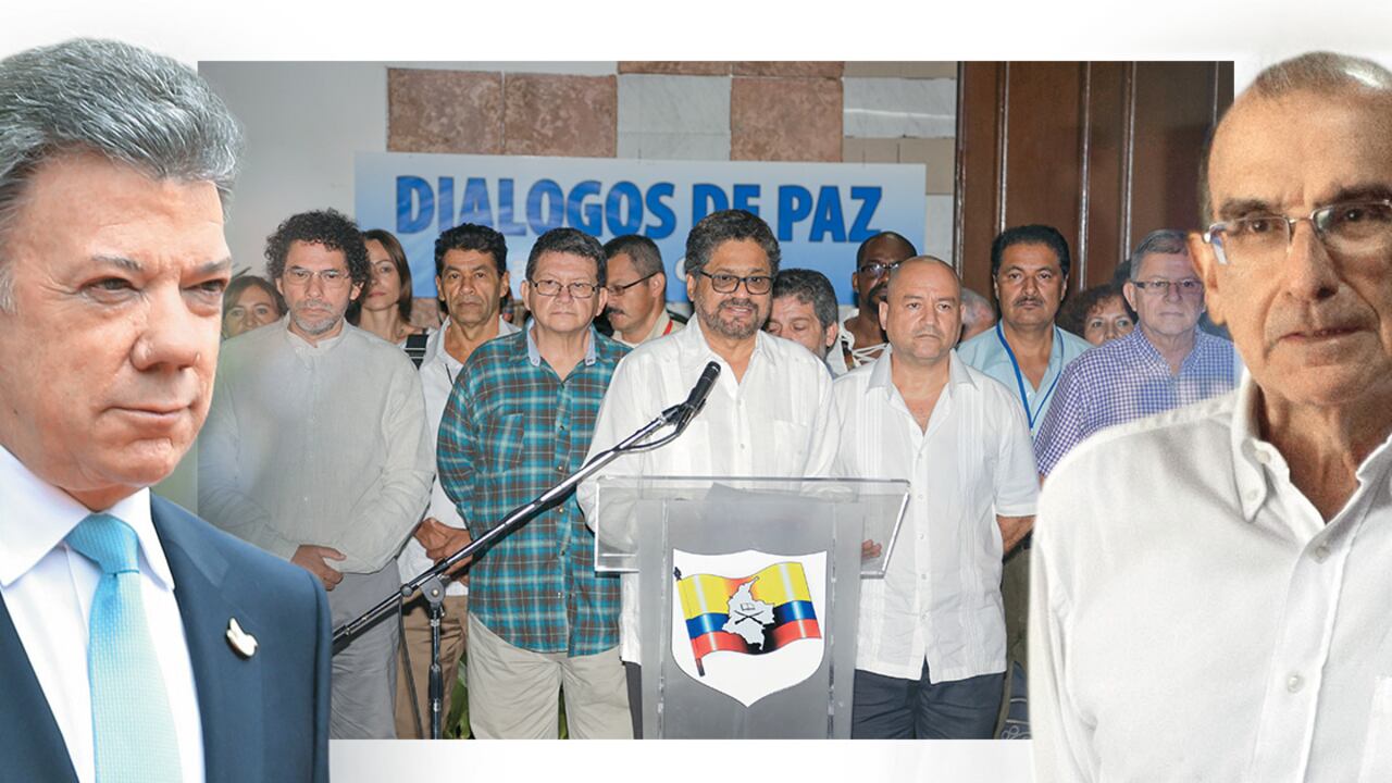 El presidente Santos está dispuesto a que se adelante el cese bilateral del fuego y de hostilidades siempre y cuando se acelere la firma de los acuerdos en La Habana.
Esta semana Iván Márquez, jefe de la delegación de las Farc en La Habana, anunció que esa guerrilla hará un cese unilateral a partir del 20 de julio y durante un mes. Vuelven los gestos de buena voluntad y distensión.
Humberto de la Calle dijo en una entrevista con Juan Gossaín que el cese bilateral no será tipo estatua ni una payasada, sino algo serio y sostenible.