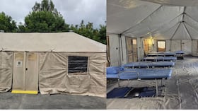 El hospital de campaña dispuesto por Bogotá cuenta con 40 camillas y hace parte de la capacidad médica ofrecida por el Distrito para apoyar la atención de la emergencia causada por el terremoto.