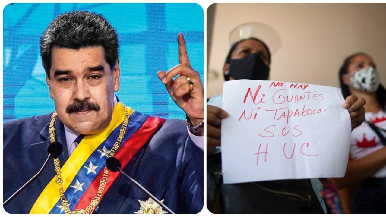 En Venezuela, el personal médico se queja de la falta de instrumentos de protección en los hospitales.