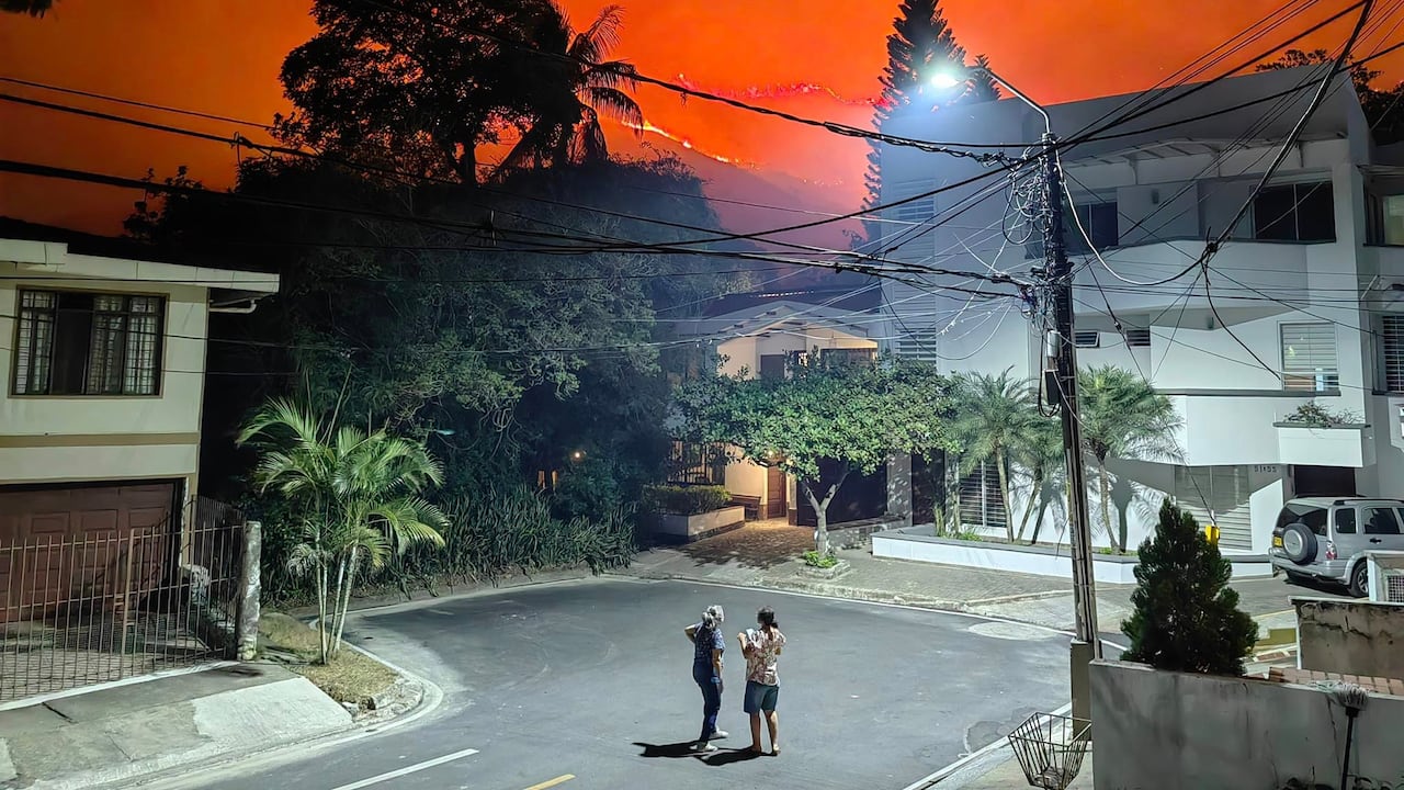 Incendio forestal en el sector de la Buitrera, Alto Menga.