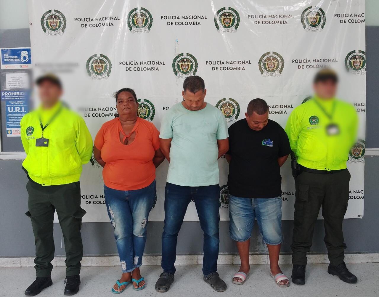 Presuntos capturados por venta de estupefaciente.