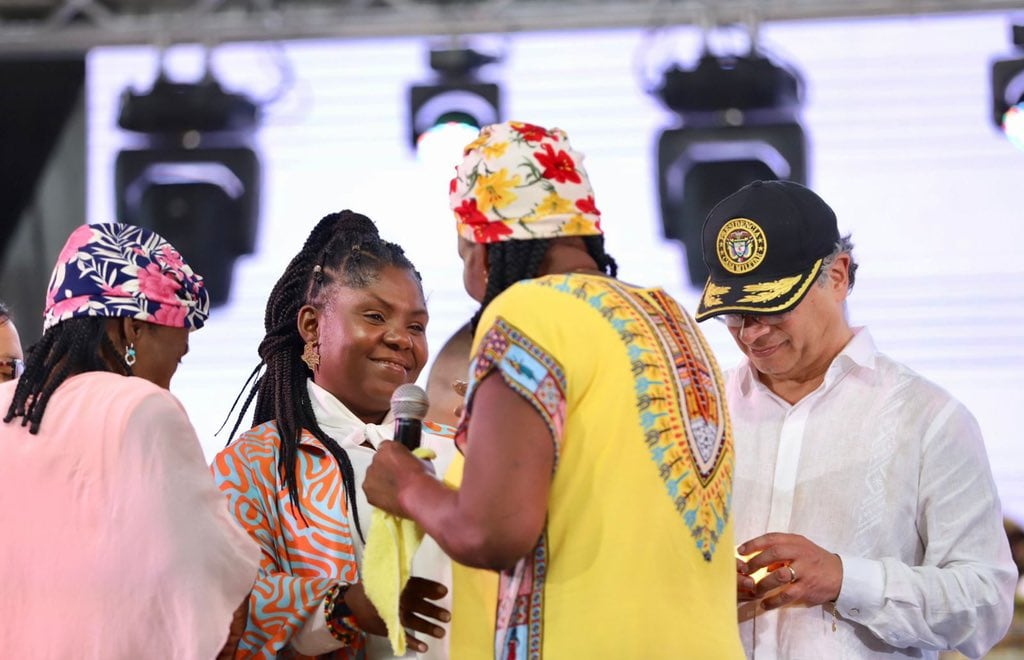 Vicepresidenta de Colombia, Francia Márquez, en Buenaventura, Valle del Cauca.