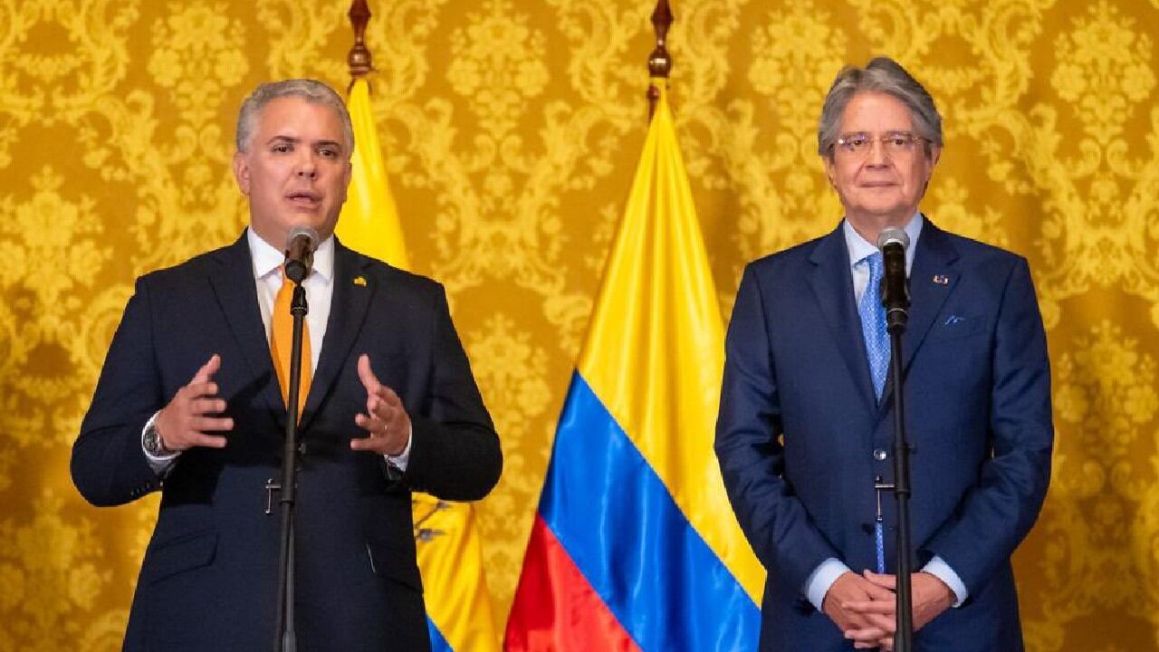 El presidente Iván Duque se reunió con el presidente de Ecuador, Guillermo Lasso.