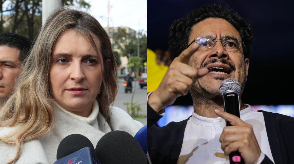 Paloma Valencia e Iván Cepeda.