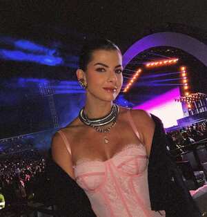 Carolina Cruz estuvo en el concierto de Karol G en Bogotá.