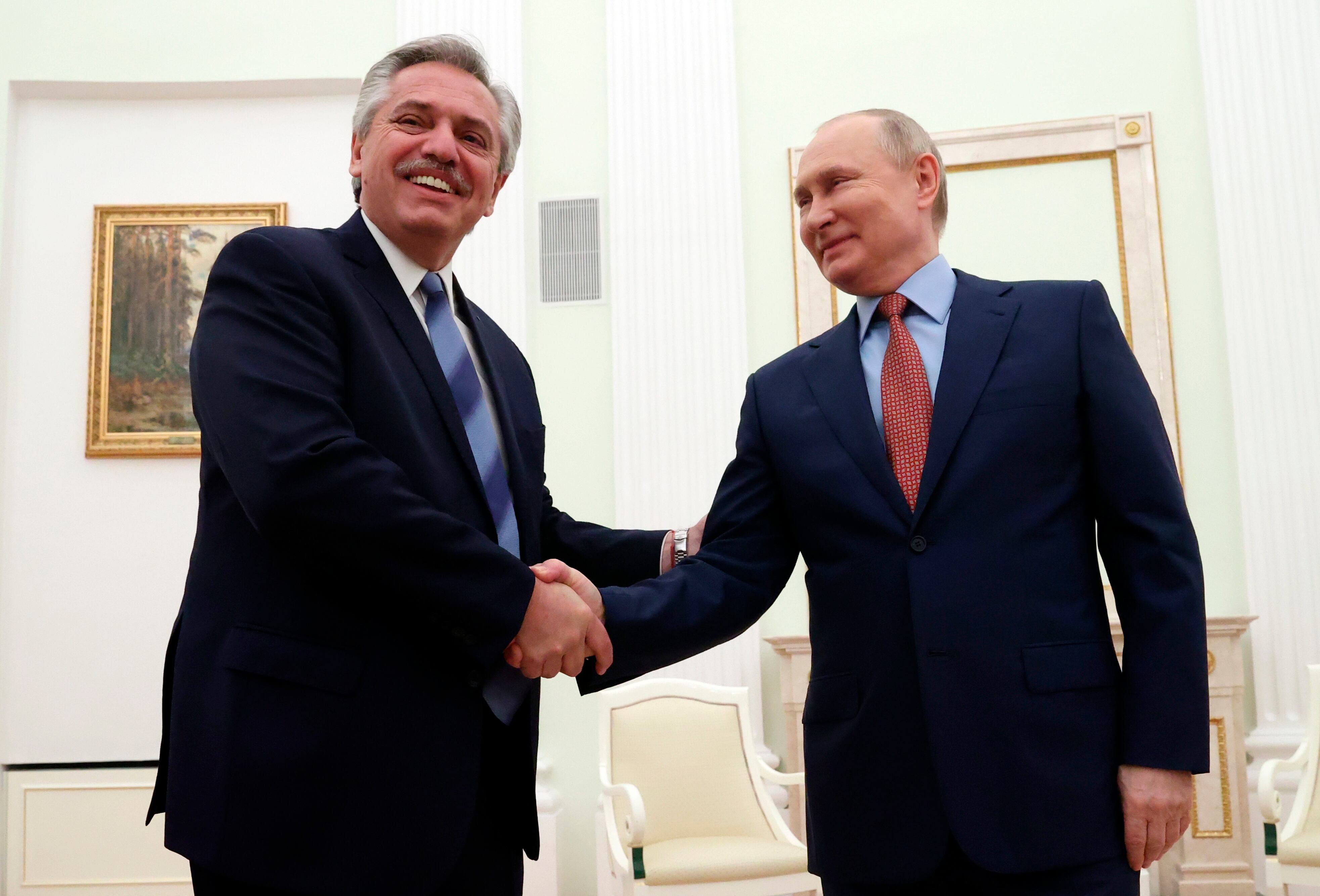 Reunión Alberto Fernández y Vladimir Putin