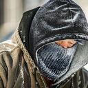 Bill Brasche a llenarse de nieve y hielo. (AO)