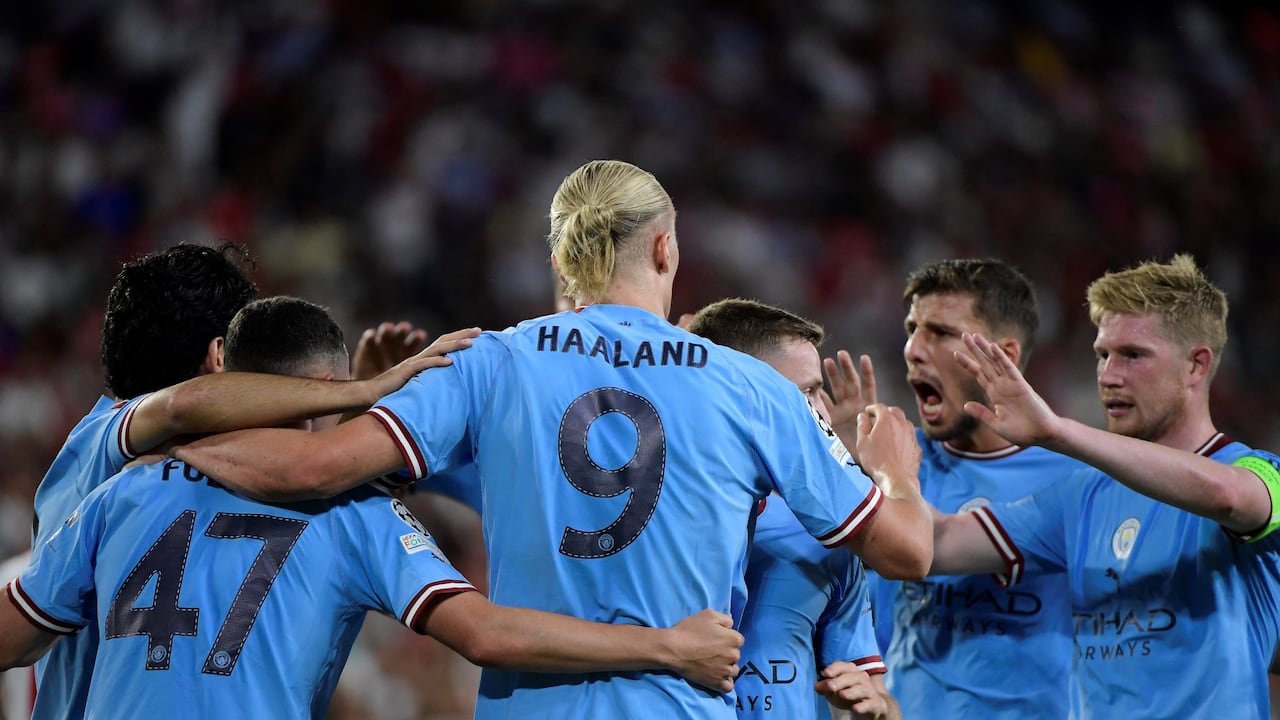 Manchester City golóo como visitante al Sevilla por la primera fecha de la Champions League. (Photo by CRISTINA QUICLER / AFP)