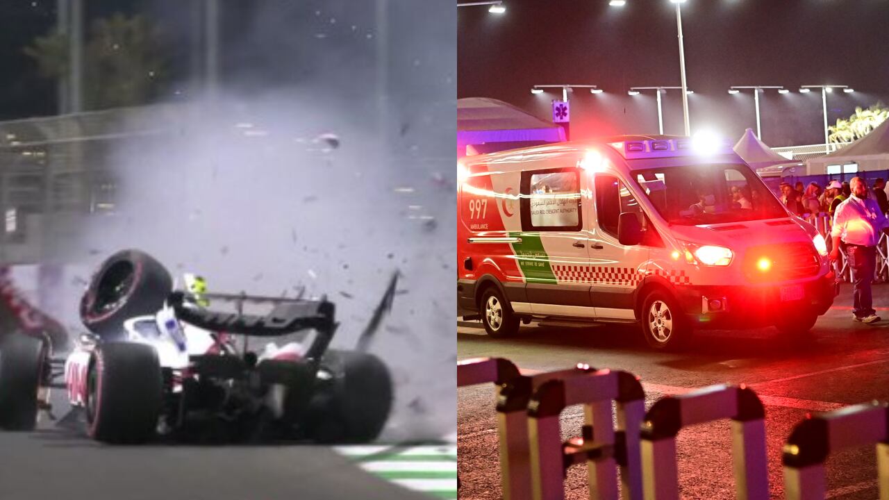 Mick Schumacher se estrelló contra dos barreras en la clasificación del circuito de Yedá