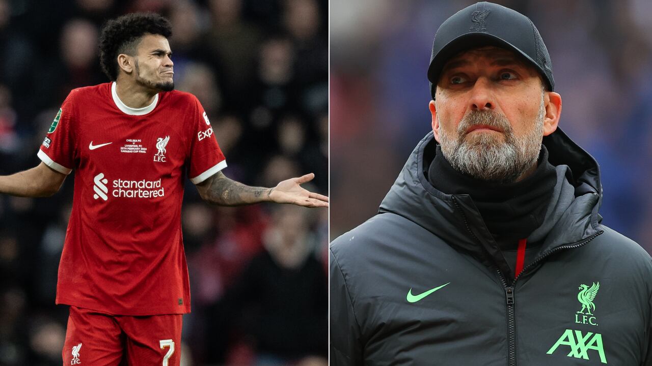 Klopp cuidó a Luis Díaz hasta el pitazo final en Wembley