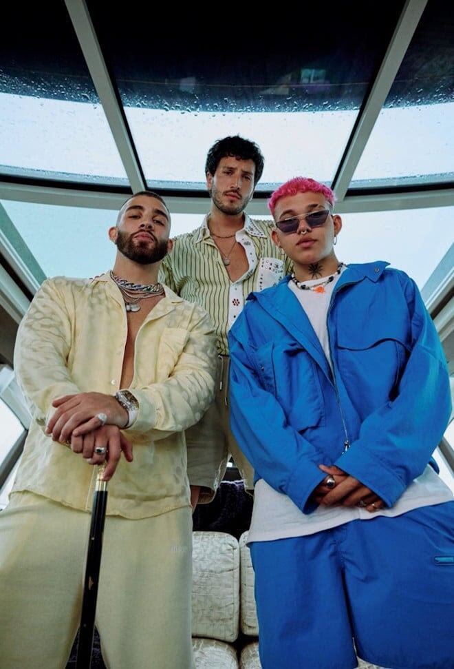 Sebastián Yatra, Manuel Turizo y Beéle en 'Vagabundo'