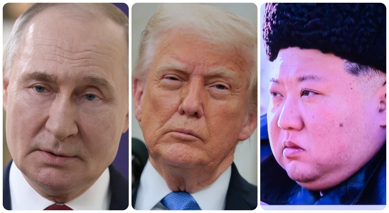 Vladimir Putin, Donald Trump y Kim Jong-un