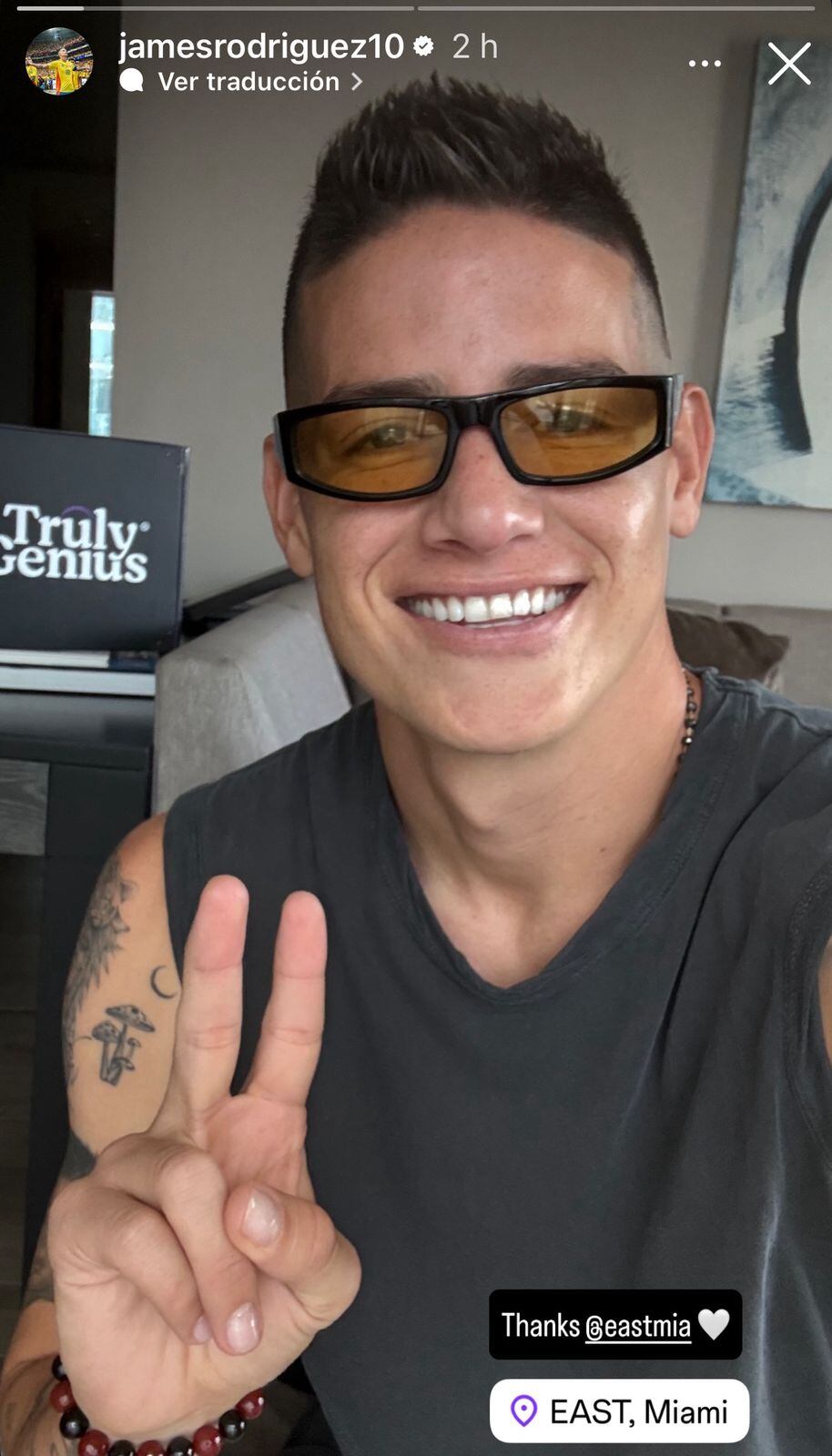 James Rodríguez aún está en Miami.