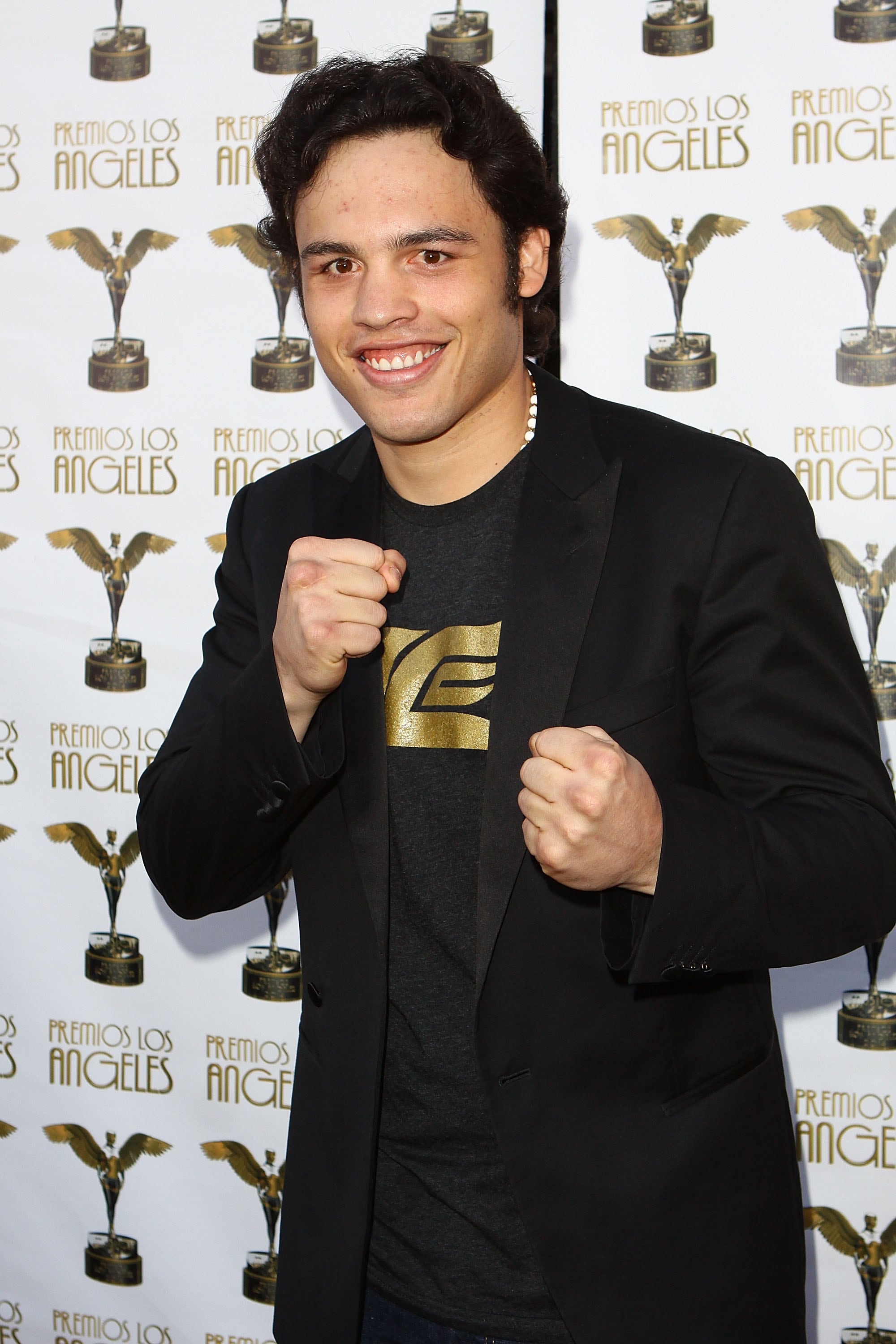 LOS ANGELES, CA - MAY 28:  Professional Boxer Julio Cesar Chavez Jr arrives at Premios Los Angeles 2014 at The Theatre at Ace Hotel Downtown LA on May 28, 2014 in Los Angeles, California.  (Photo by JC Olivera/Getty Images,)