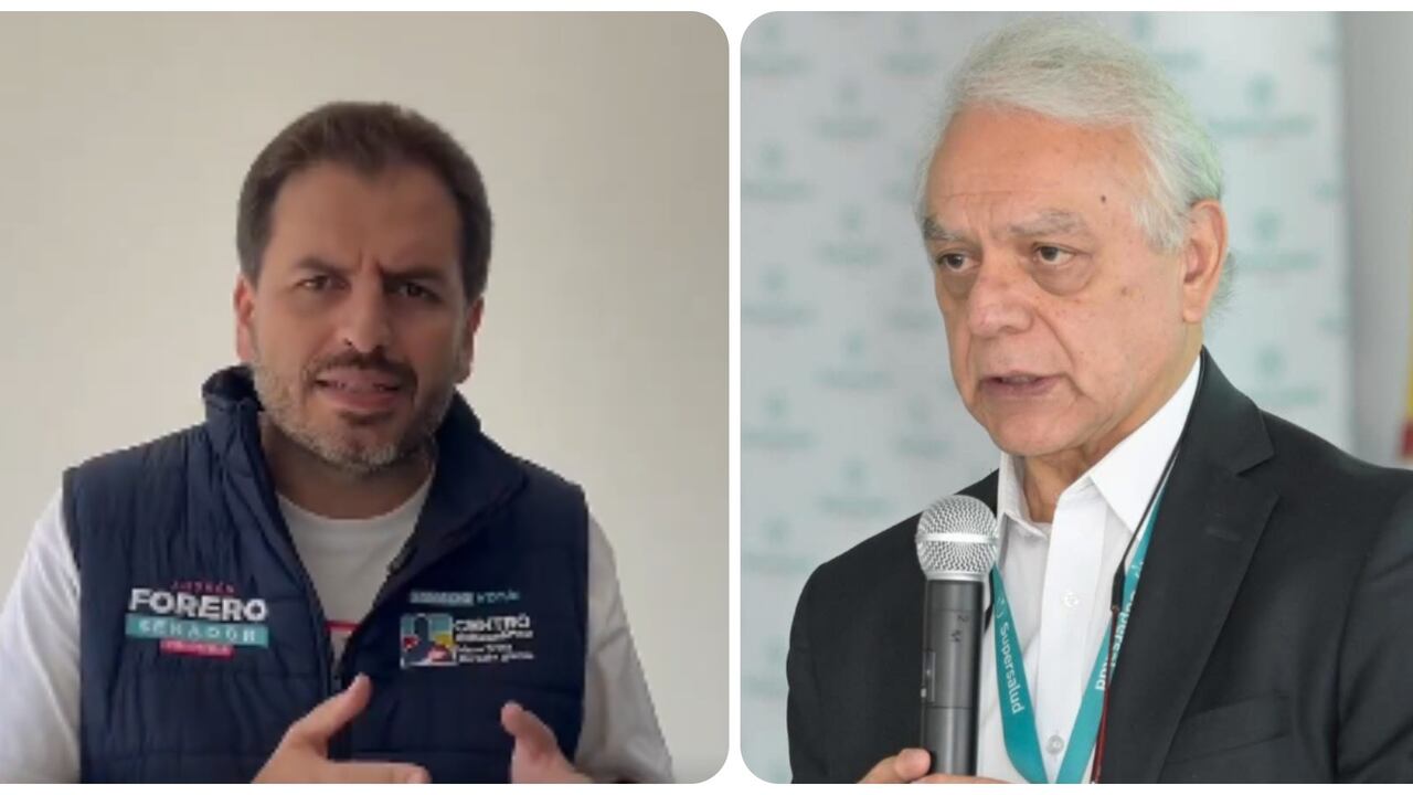 Andrés Forero, congresista, y Bernardo Camacho, superintendente de Salud.