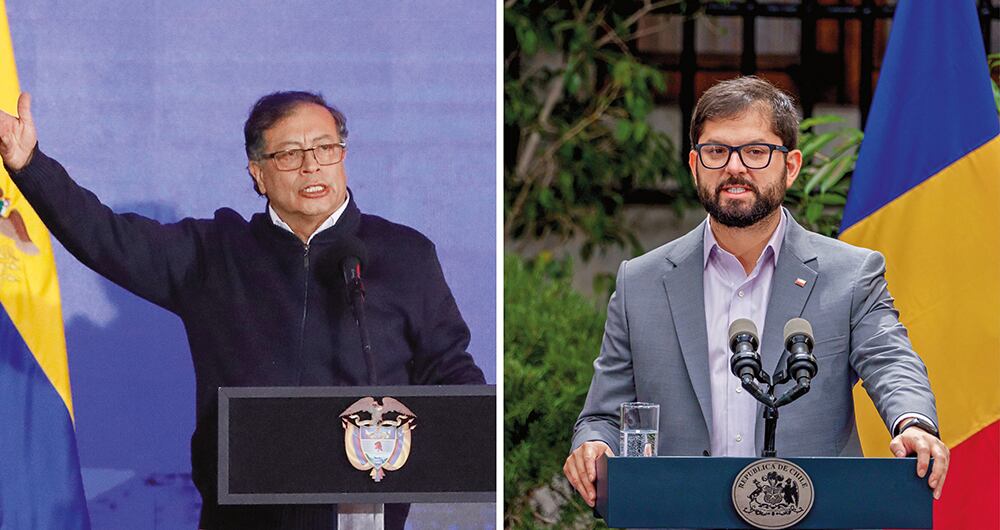    El presidente Gustavo Petro y su homólogo chileno, Gabriel Boric, han mantenido una de las relaciones más estrechas del continente. Eso no se refleja en los canales diplomáticos.