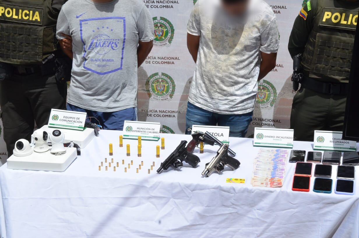 Los elementos hurtados fueron recuperados por la Policía.