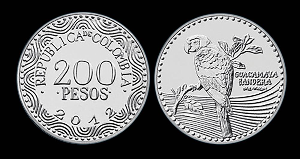 Moneda de doscientos pesos (1994).