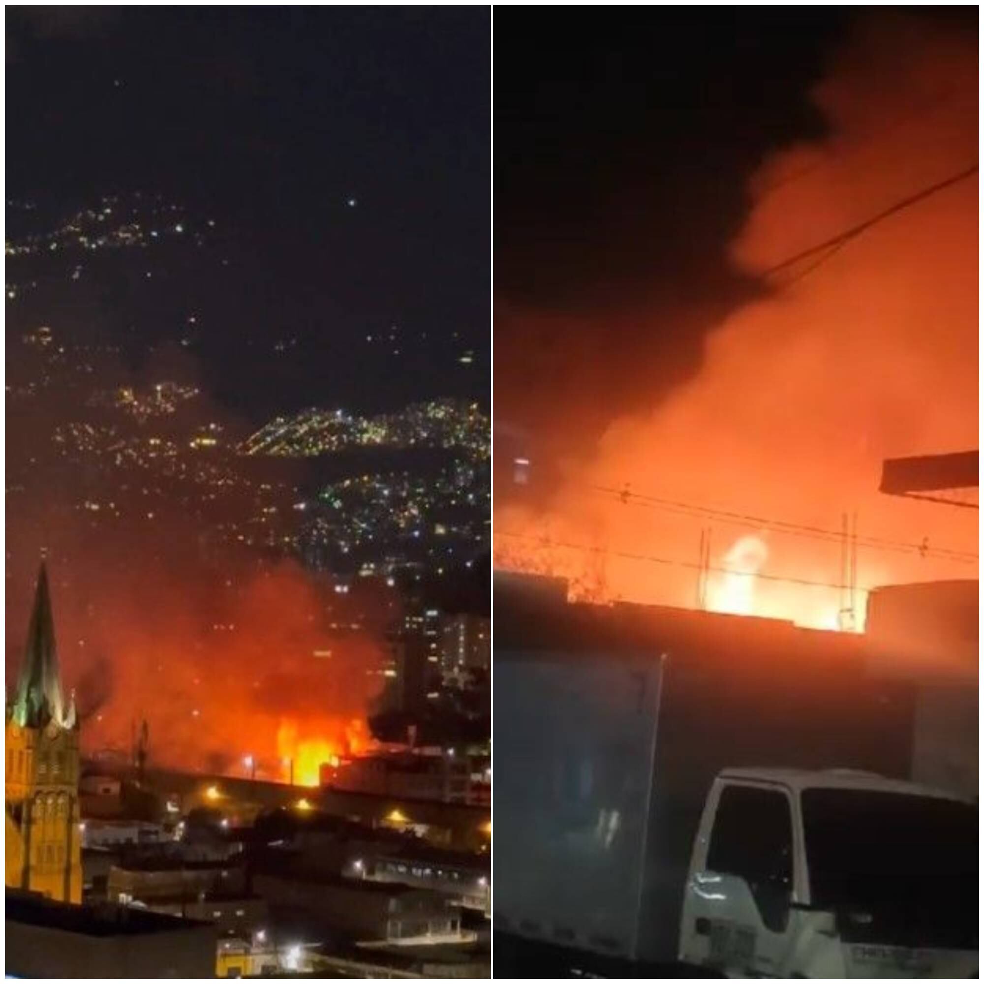 Emergencia por incendio en Medellín