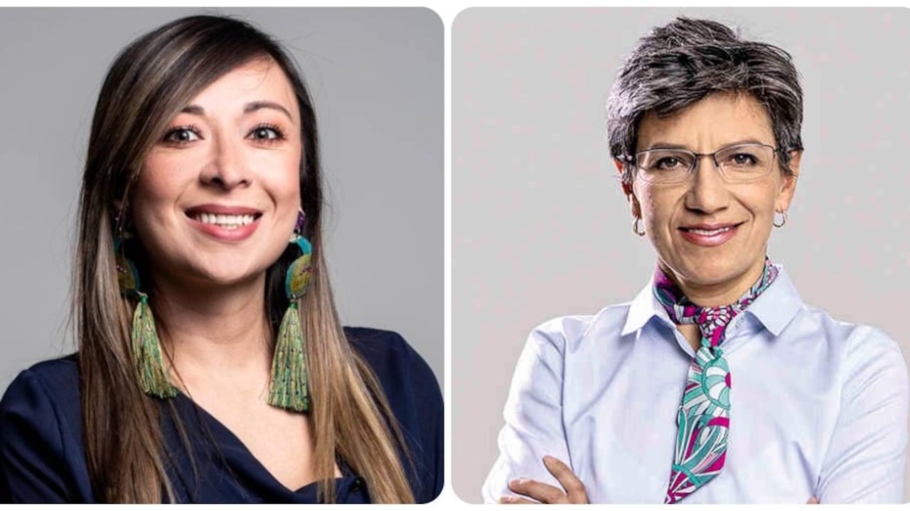 La congresista Katherine Miranda y la alcaldesa Claudia López