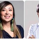 La congresista Katherine Miranda y la alcaldesa Claudia López