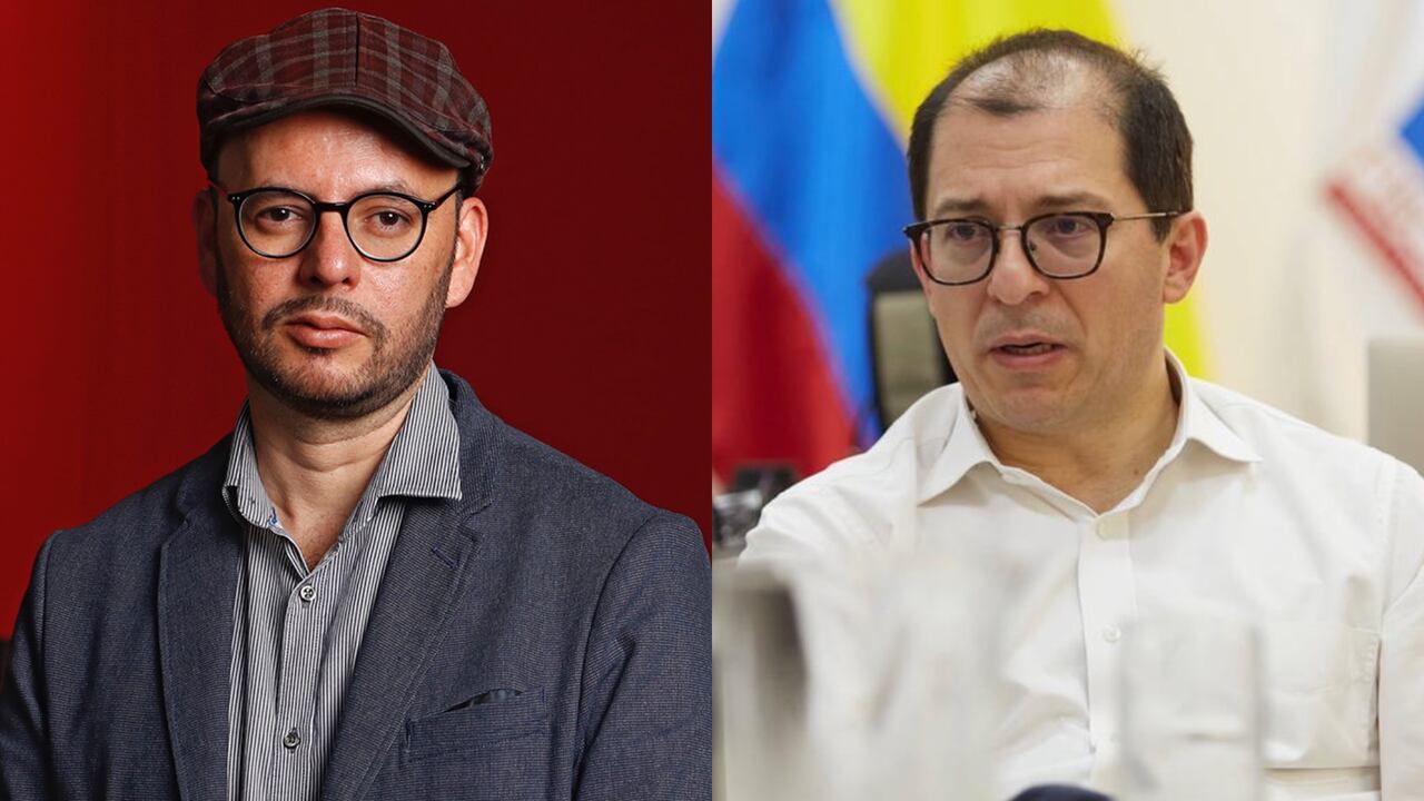 Gabriel Becerra y el fiscal Francisco Barbosa.