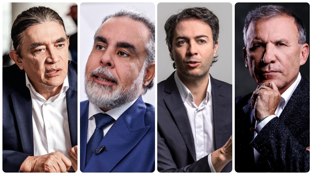 Gustavo Bolívar, Armando Benedetti, Daniel Quintero y Roy Barreras.