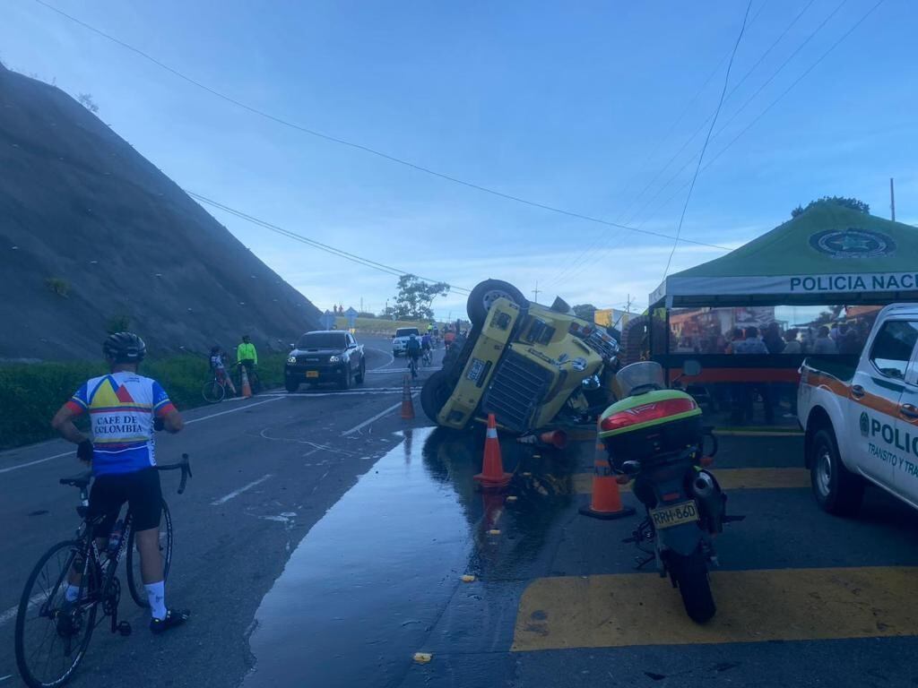 La emergencia por fortuna no dejó personas heridas.
