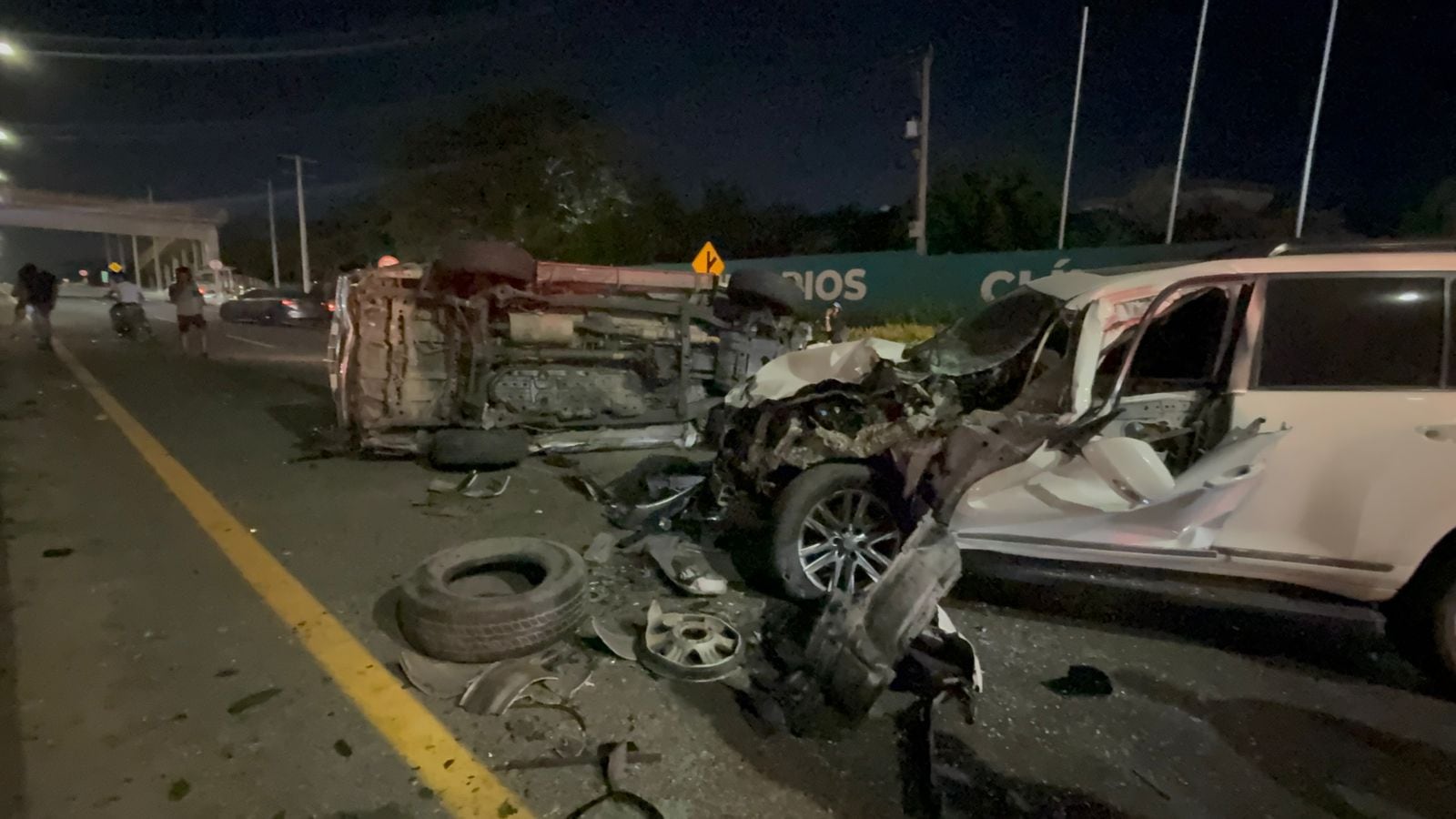 Así quedaron los vehículos tras el accidente de tránsito.