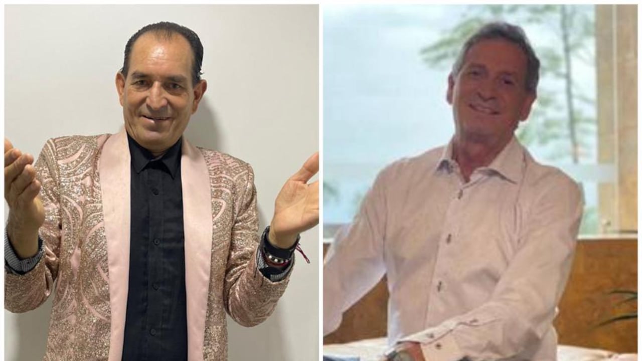 Los hermanos cantantes Gabriel y Darío Gómez, respectivamente.