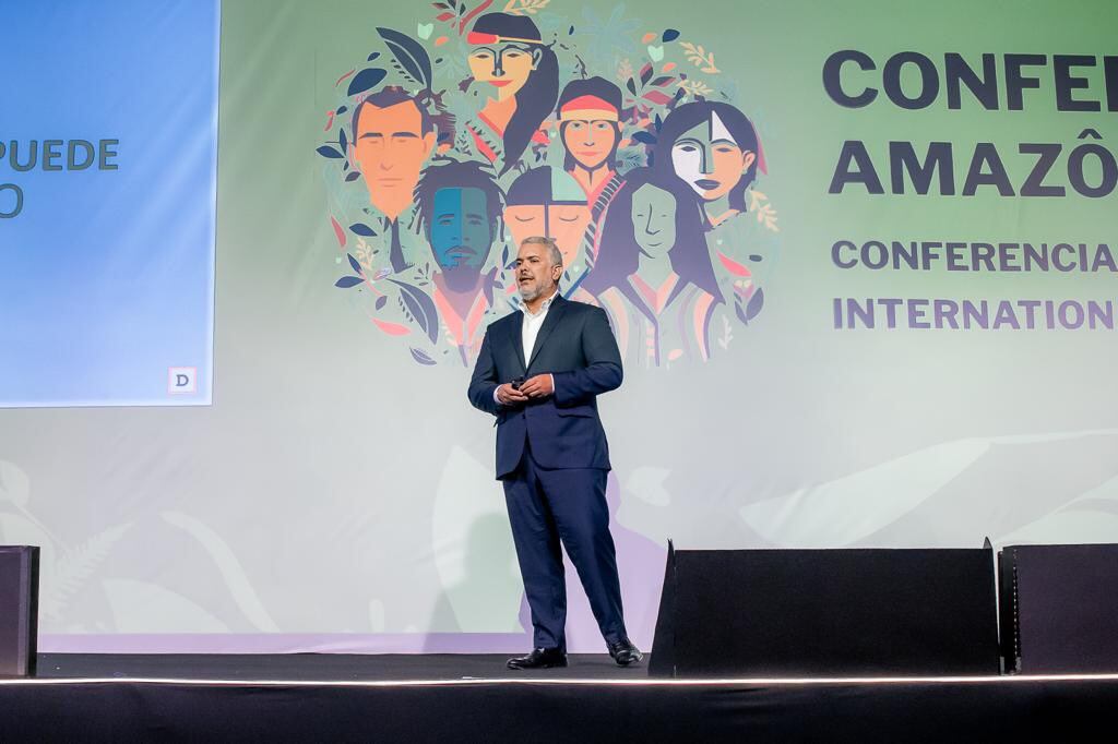 Iván Duque,  en la Conferencia Internacional de la Amazonía y las Nuevas Economías.