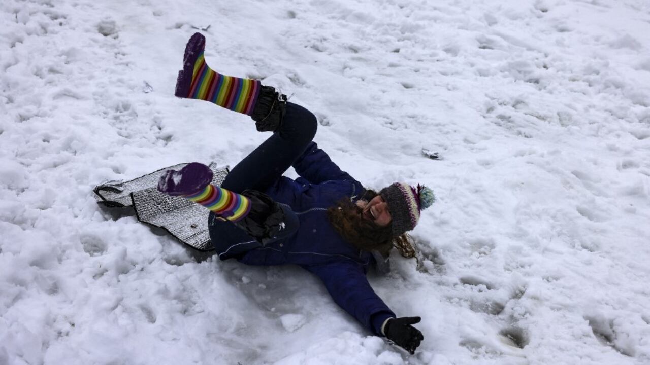 La capital de Israel fue testigo de una inusual nevada