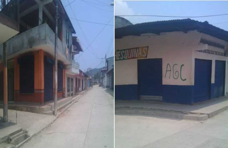 Así estaban las calles de varios municipios de Chocó. Foto: Archivo particular.
