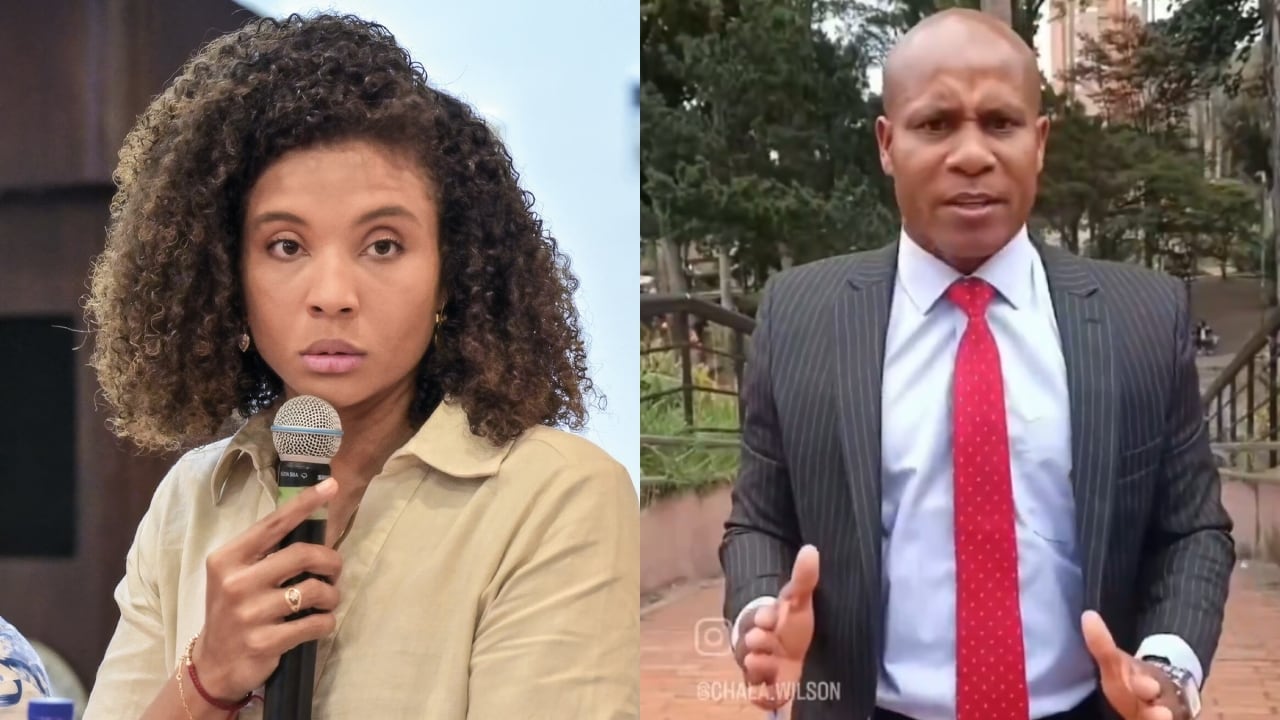 Nubia Córdoba, gobernadora del Chocó, y Wilson Chalá Moya, el hombre que hizo graves acusaciones en su contra.