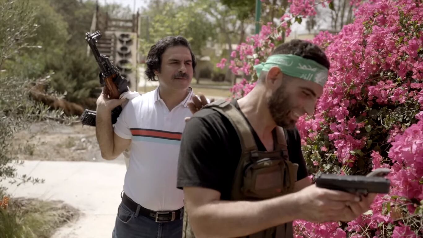 Pablo Escobar y militante de Hamás