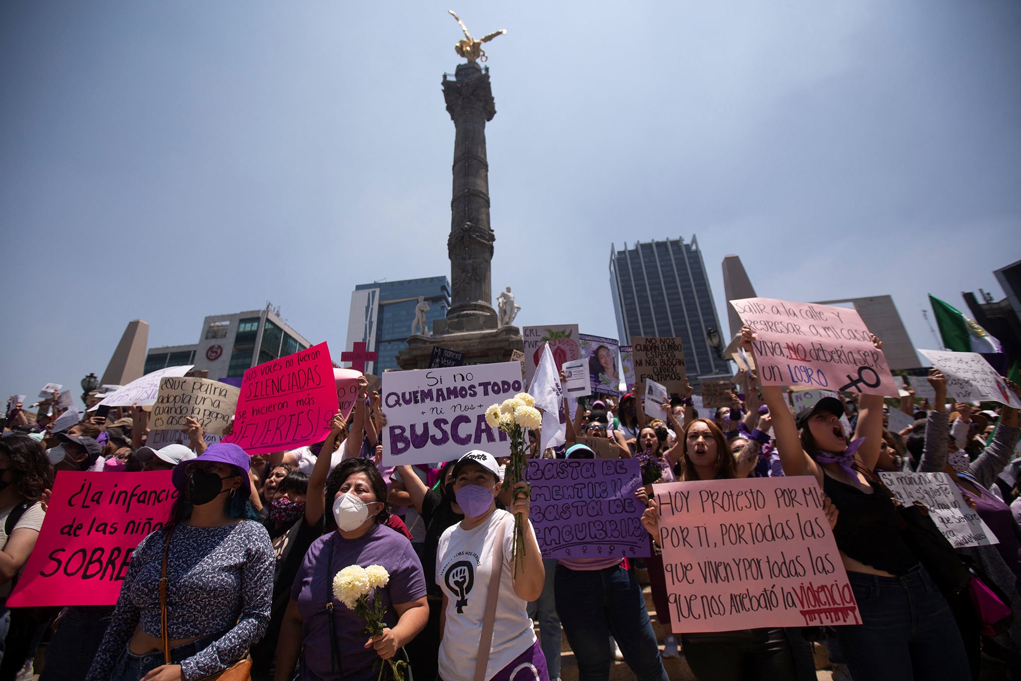 Las mujeres de México protestan contra la violencia de género