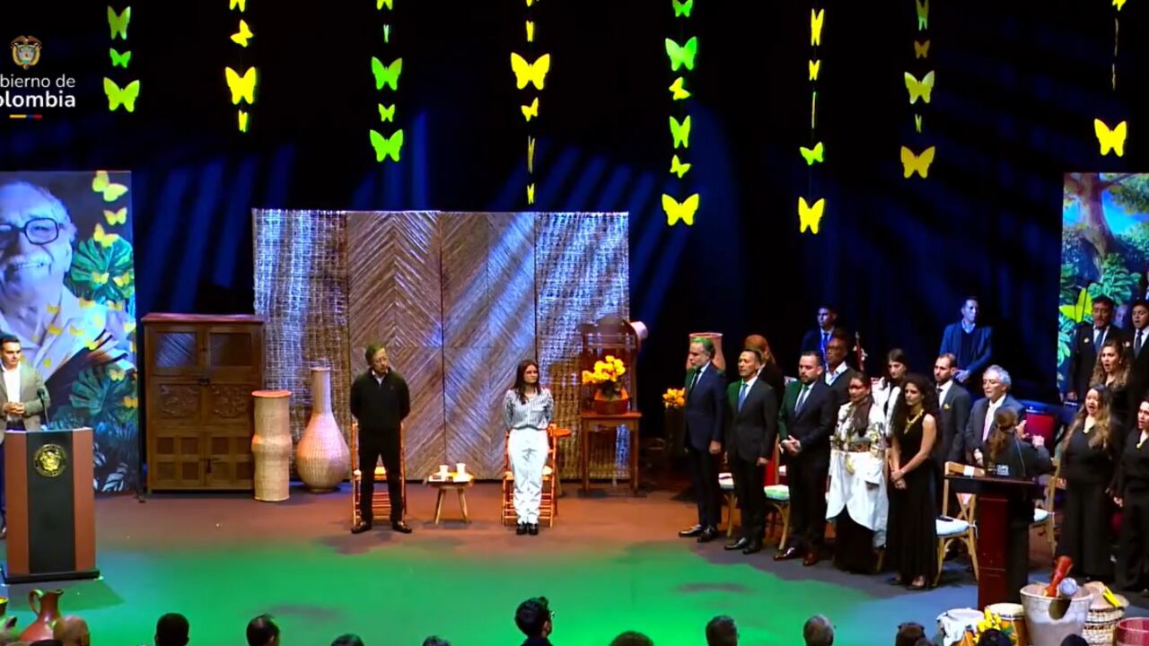 Desde el teatro Delia Zapata, el presidente Gustavo Petro presentó a los nuevos integrantes del gabinete.