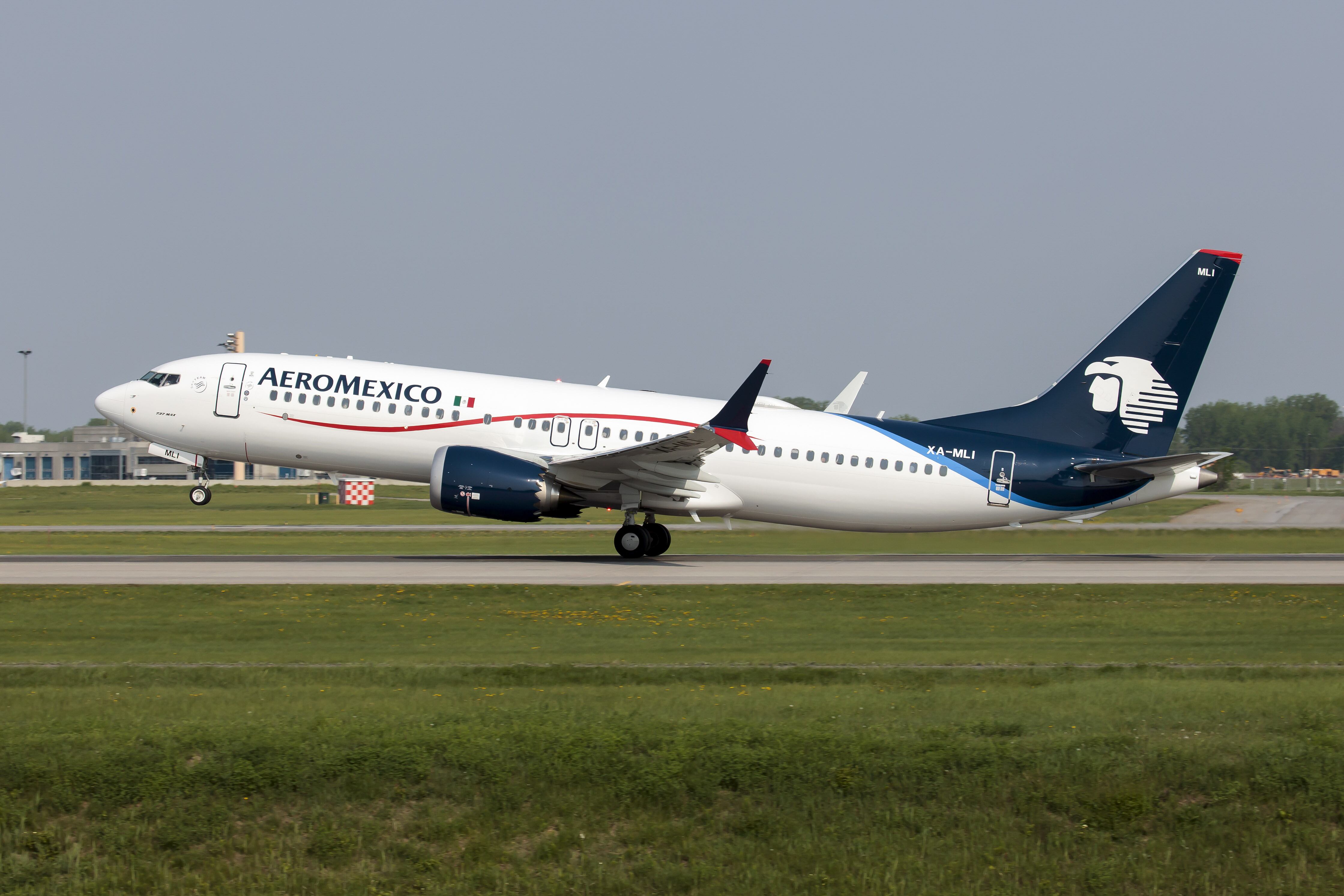 Avión de la aerolínea Aeroméxico