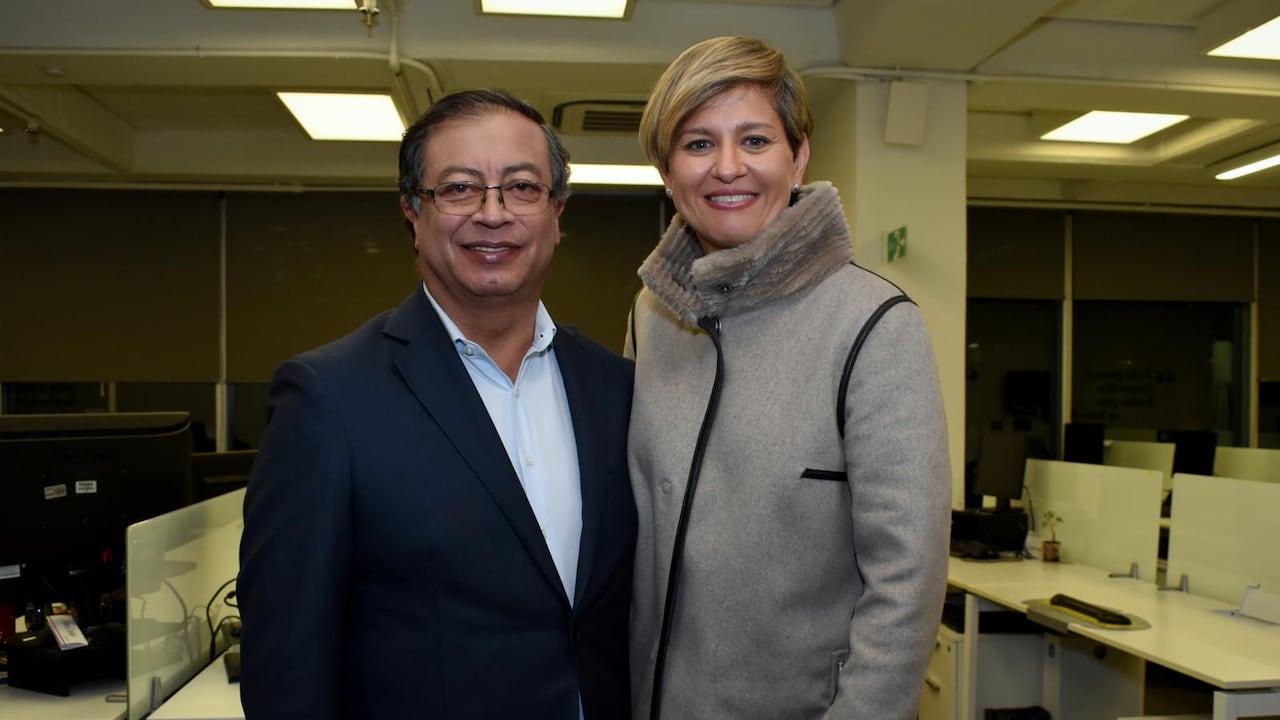 Gustavo Petro y Verónica Alcocer.