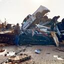 Las imágenes captadas por medios locales dan cuenta de la magnitud de la tragedia.