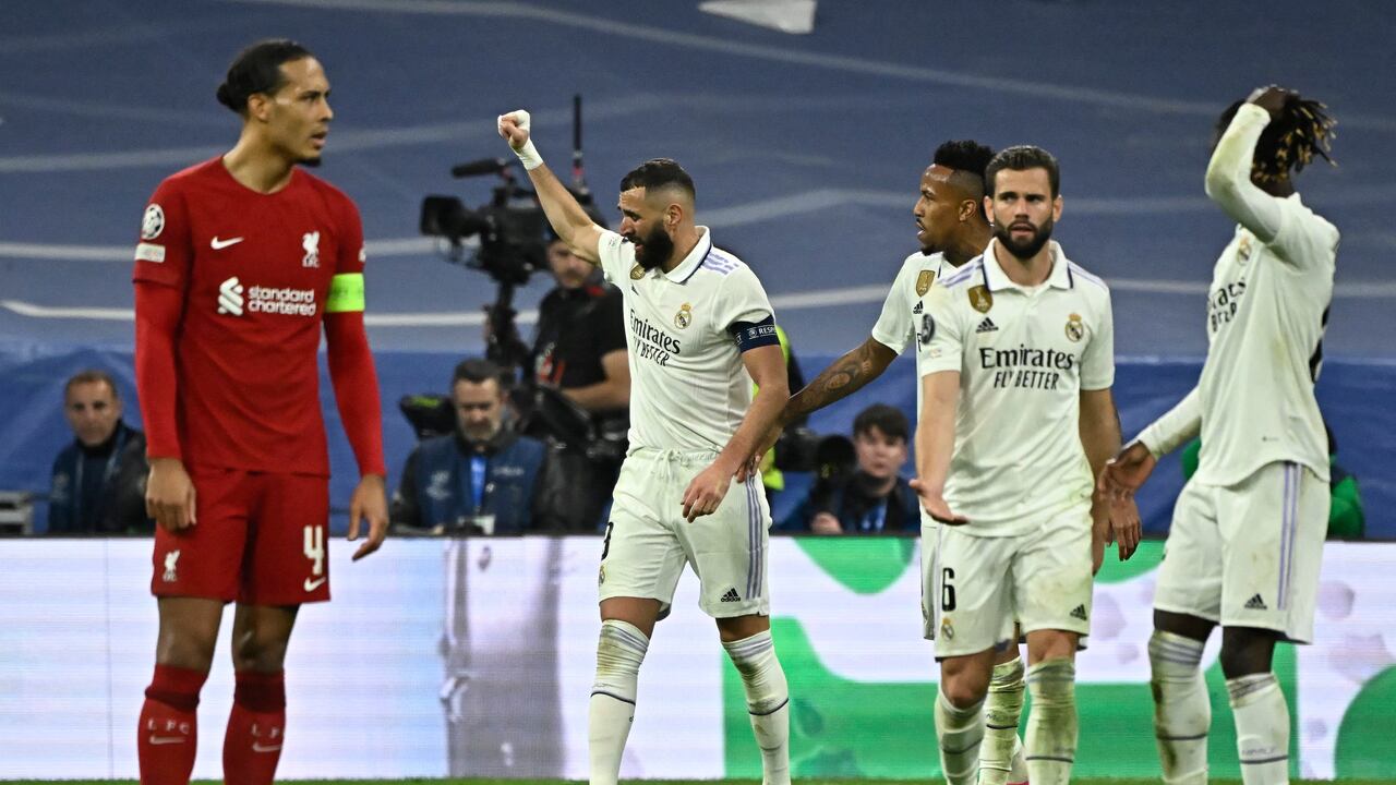 Karim Benzema le ha marcado siete de las ocho veces que se ha enfrentado a Liverpool.